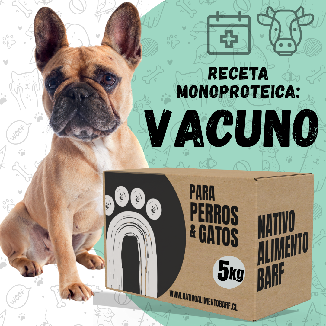 PACK 5Kg MONOPROTEICA VACUNO 500g (PERROS ALERGICOS)