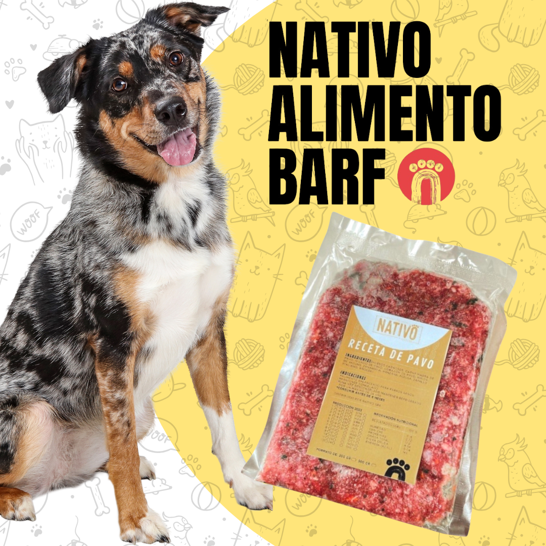 PACK 5Kg RECETA BALANCEADA PAVO PARA PERROS NATIVO