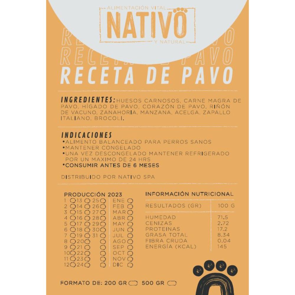 CAJA INICIO NATIVO PARA PERROS XS BOLSITAS FORMATO 200g (8 bolsitas)