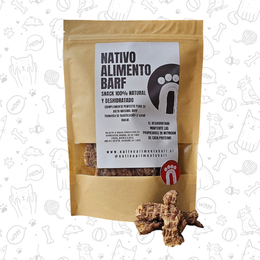 TRIPS  DE CERDO DESHIDRATADAS NATIVO PARA PERROS Y GATOS (100g)